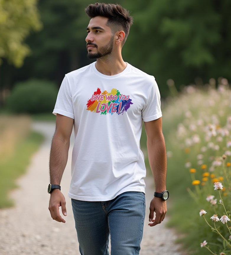 Short-Sleeve "Love Who" T-Shirt